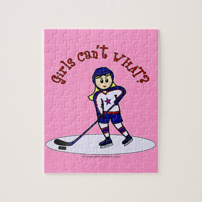 Puzzle Jugador de hockey Chicas rubios (Vertical)