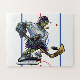 Puzzle Jugador de Hockey Zombie de Halloween Deportes Div