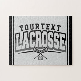 Puzzle Jugador de Lacrosse Personalizado AGREGAR NOMBRE N