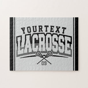 Puzzle Jugador de Lacrosse Personalizado AGREGAR NOMBRE N