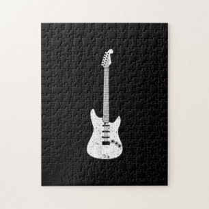 Puzzle Jugador de música de guitarra eléctrica med