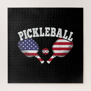 Puzzle Jugador de Pickleball de la Bandera de EE. UU. Amo