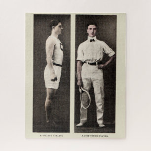 Puzzle Jugador de Tenis Antiguo Atleta Profesional