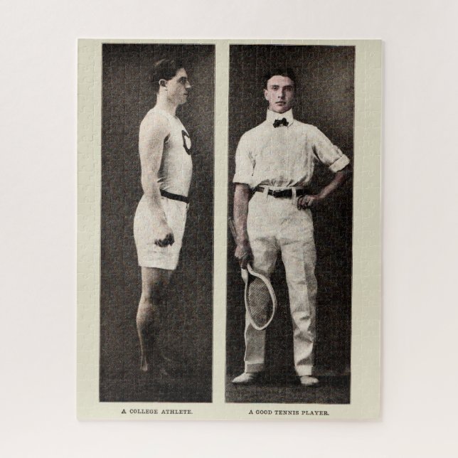Puzzle Jugador de Tenis Antiguo Atleta Profesional (Vertical)