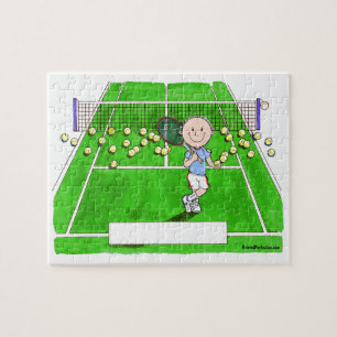 Puzzle Jugador de tenis, macho - Personalizado personaliz