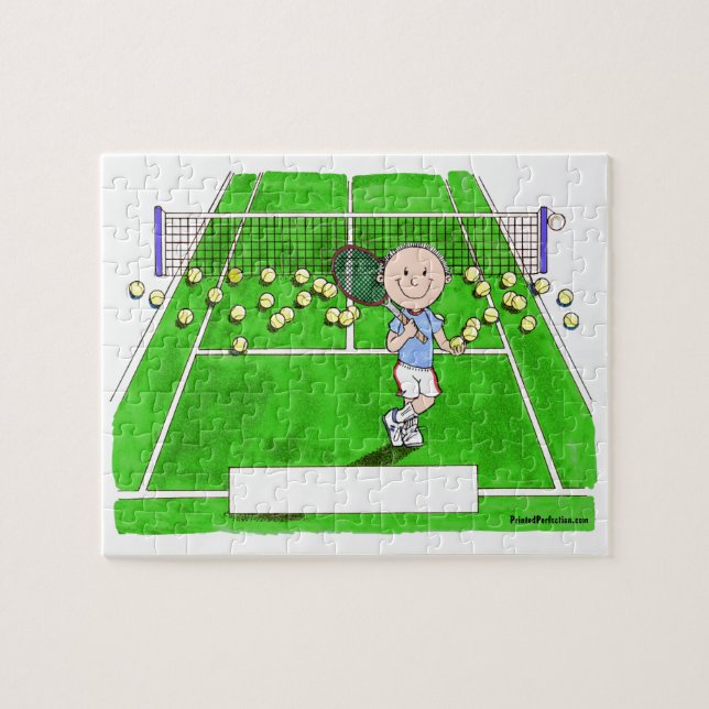 Puzzle Jugador de tenis, macho - Personalizado personaliz (Horizontal)