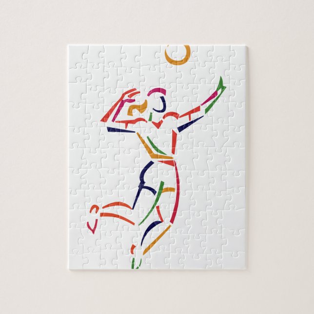 Puzzle Jugador de voleibol femenino (Vertical)