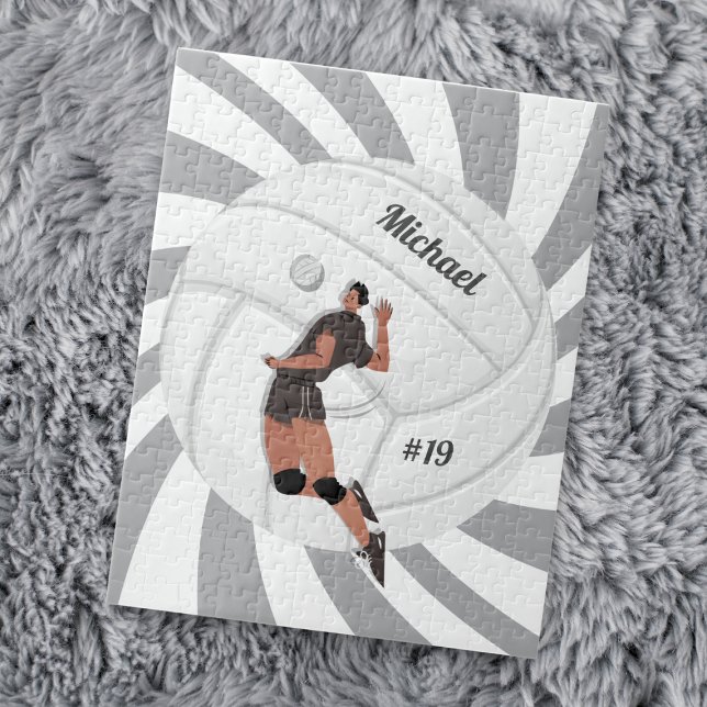 Puzzle Jugador de Voleibol Niño Nombre Equipo Jersey (Subido por el creador)