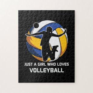 Puzzle Jugador de voleibol, solo un Chica que ama el vole