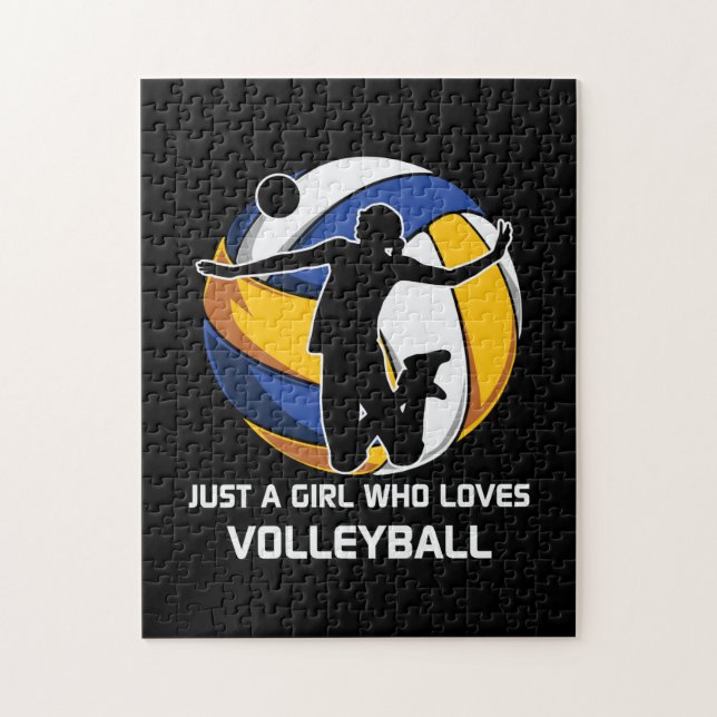 Puzzle Jugador de voleibol, solo un Chica que ama el vole (Vertical)