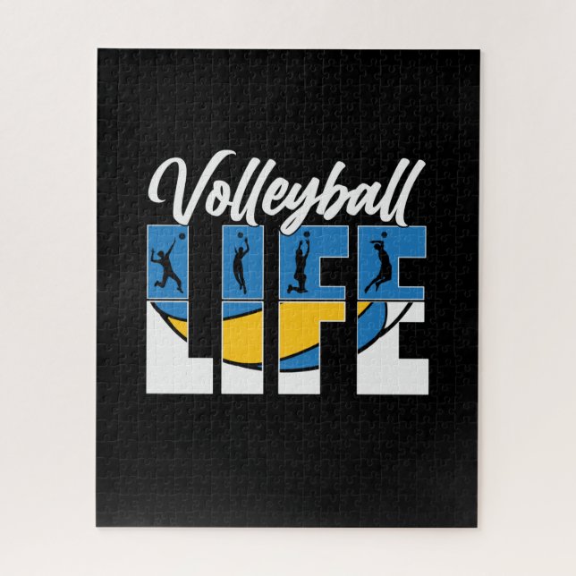 Puzzle Jugador de voleibol | Vida útil del voleibol (Vertical)