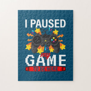 Puzzle Jugador En El Que He Pausado Mi Juego Para Estar A