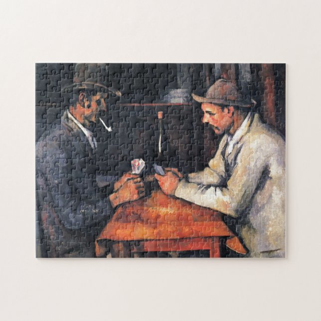Puzzle Jugadores de cartas Paul Cezanne Pining Art (Horizontal)