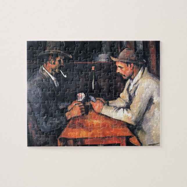 Puzzle Jugadores de cartas Paul Cezanne Pining Art (Horizontal)