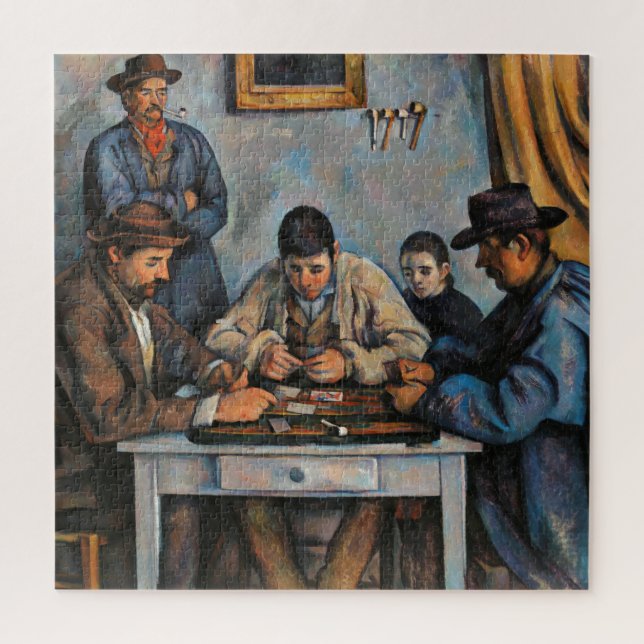 Puzzle Jugadores de cartas Paul Cezanne Pintura Art (Vertical)
