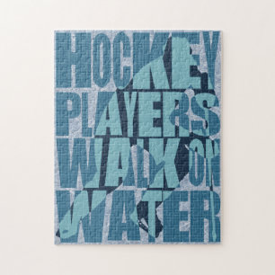 Puzzle Jugadores De Hockey Caminan Por El Agua