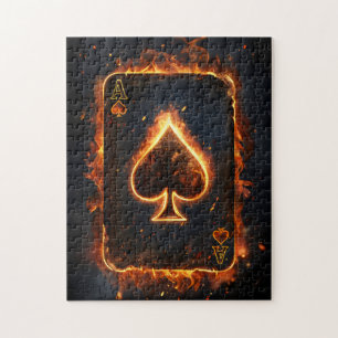 Puzzle Jugando cartas.