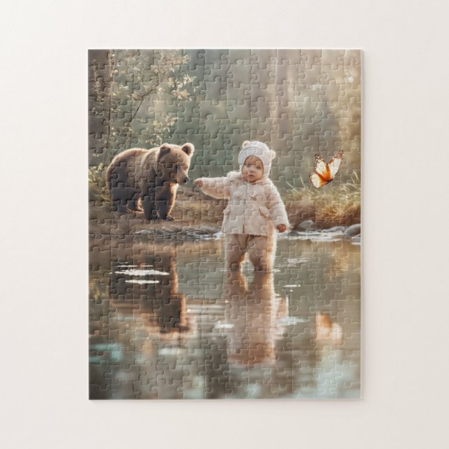 Puzzle Jugando con mi Oso Teddy (Vertical)