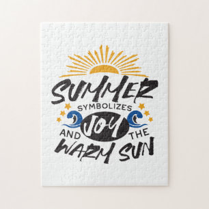 Puzzle Jugoso verano - Cita de sol cálido