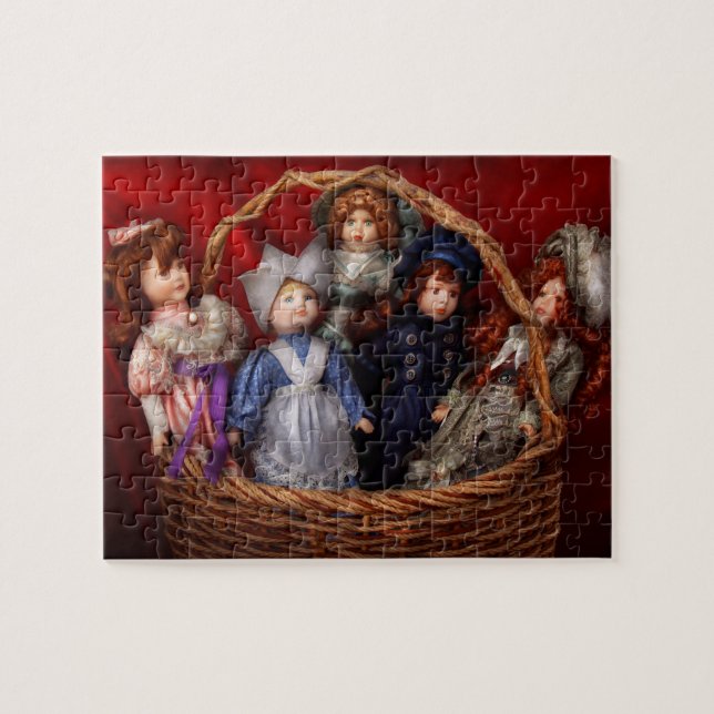 Puzzle Juguete - Muñecas - Una cesta de muñecas victorian (Horizontal)
