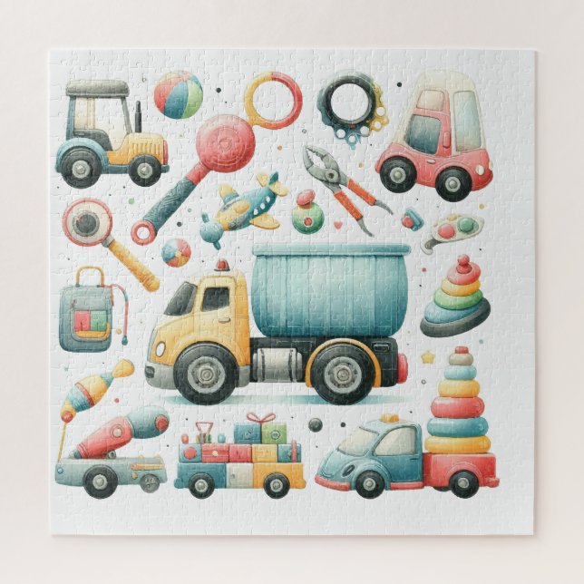 Puzzle Juguetes de coches (Vertical)