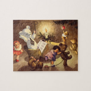 Puzzle Juguetes Navideños Antiguos, Muñecas Bailarinas, O