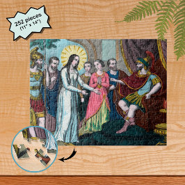 Puzzle Juicio a Santa Filomena antes del emperador Diocle