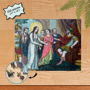 Puzzle Juicio a Santa Filomena antes del emperador Diocle