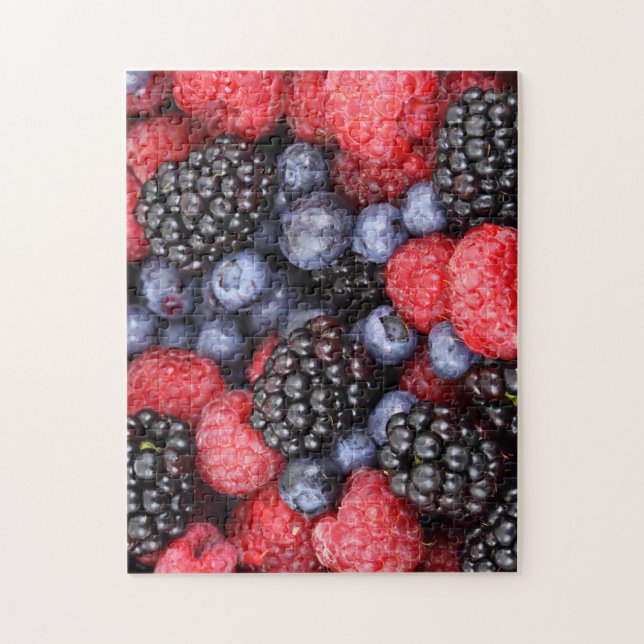 Puzzle Juicy and Ripe Berry Fruit Medley (Vertical)