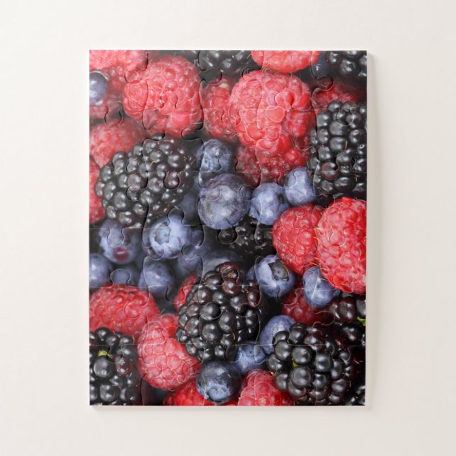 Puzzle Juicy and Ripe Berry Fruit Medley (Vertical)