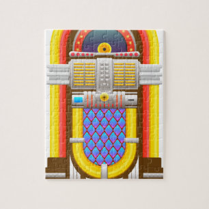 Puzzle Jukebox de estilo antiguo de los años 50