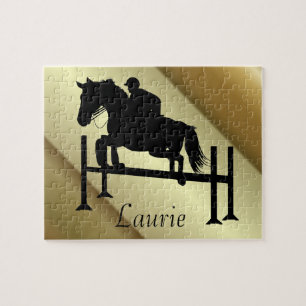 Puzzle Jumper de caballo con su nombre