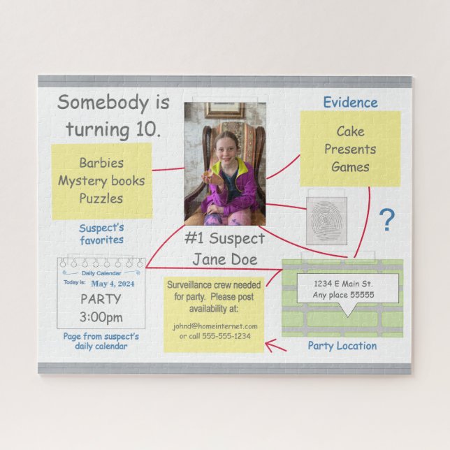 Puzzle Junta para la resolución de crímenes misteriosos (Horizontal)