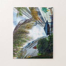 Puzzle Junto a los barcos de cruceros