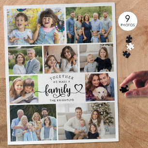 Puzzle Juntos Formamos Una Familia 9 Foto Corazón