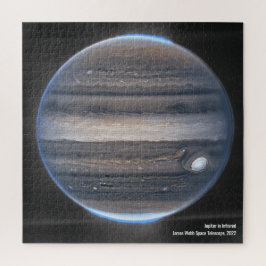 Puzzle Jupiter in Infrared, James Webb Space Telescope