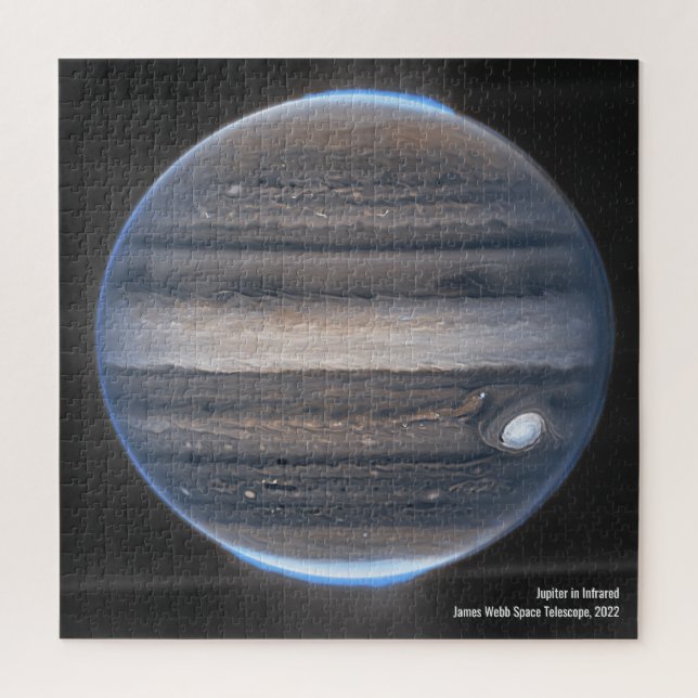 Puzzle Jupiter in Infrared, James Webb Space Telescope (Vertical)