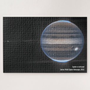 Puzzle Jupiter in Infrared, James Webb Space Telescope