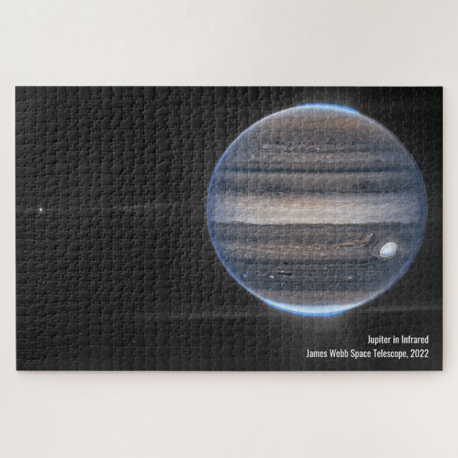 Puzzle Jupiter in Infrared, James Webb Space Telescope (Horizontal)