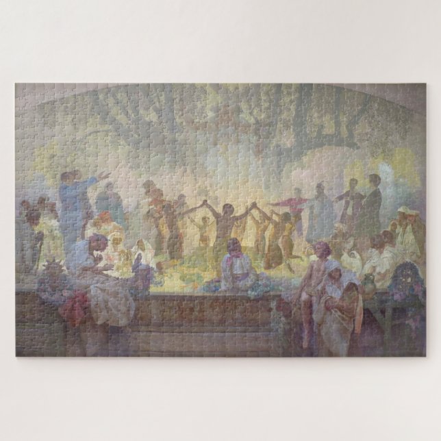 Puzzle Juramento de Omladina - Alphonse Mucha (Horizontal)