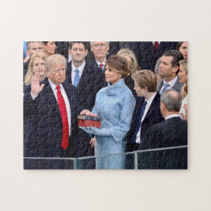 Puzzle Juran Donald Trump adentro como presidente