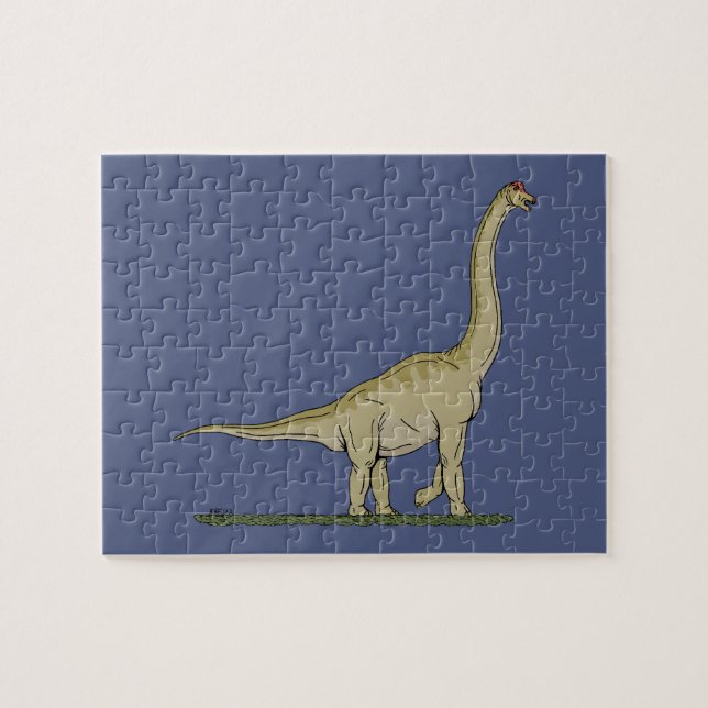 Puzzle Jurásico Dinosaurio Brachiosauro (Horizontal)