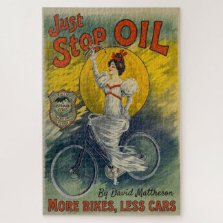 Puzzle Just Stop Oil Taza Más Bicicletas Menos Coches Act
