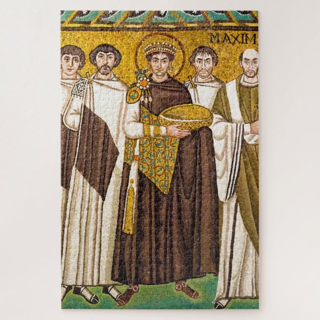 Puzzle Justiniano el Grande emperador romano (Vertical)