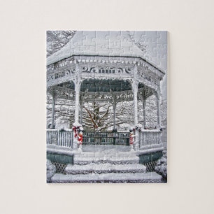 Puzzle Juzgado Gazebo en la Nieve