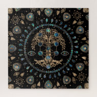 Puzzle Kabbalah El árbol de la vida Abalone y el oro