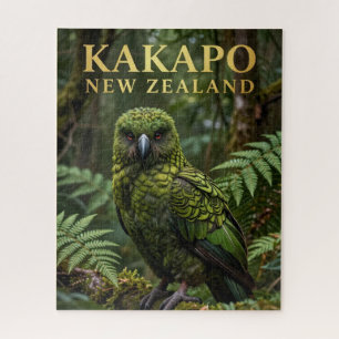 Puzzle 🦜 Kakapo Ave Nativa de Nueva Zelanda