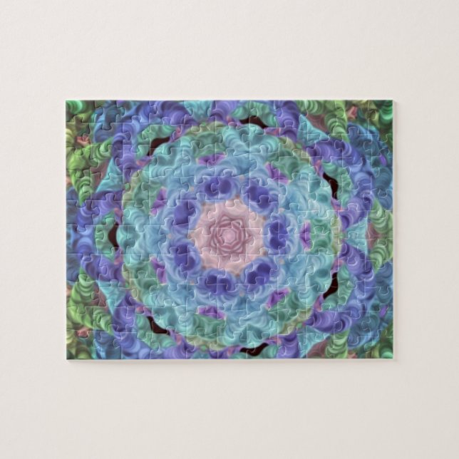 Puzzle Kaleidoscope en azul... (Horizontal)