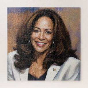 Puzzle Kamala Harris 2024 Mujer india Chica negra magia