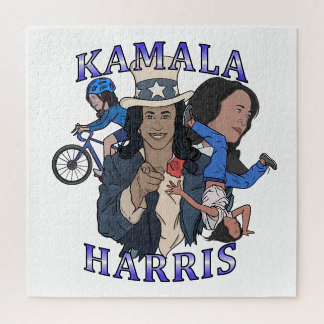 Puzzle Kamala Harris Bootleg Rap Style (Vertical)